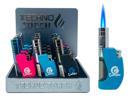 [TECH-06130] TECHNO TORCH #19011-CO COOKIES DESIGN TORCH LIGHTERS BOX OF 12
