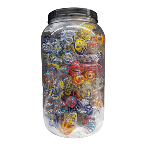 [Temp-HAM-000599] 2.5" HEAVY PIPE GLASS HAND PIPE 80CT JAR #COD-2020
