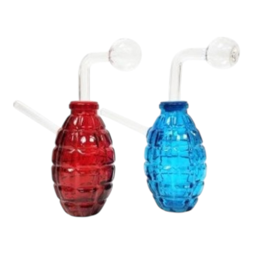 [Temp-HAM-000627] 6" GRENADE OIL BURNER BUBBLER WATER PIPE OB-WPGBK
