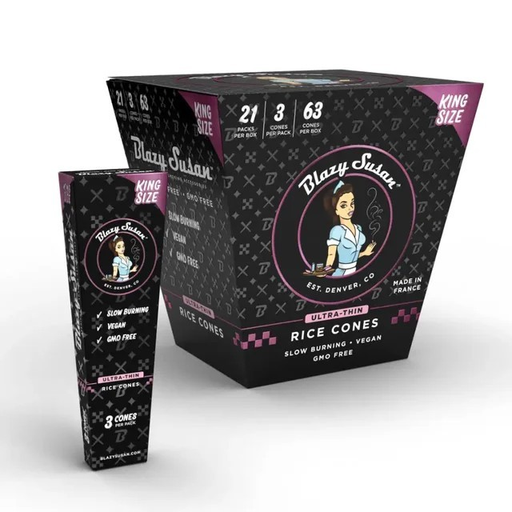 [Temp-HAM-001121] BLAZY SUSAN 1 1/4 ULTRA-THIN RICE CONES 6CT BOX OF 21
