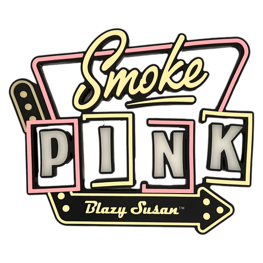 [Temp-HAM-001166] BLAZY SUSAN SMOKE PINK SIGN