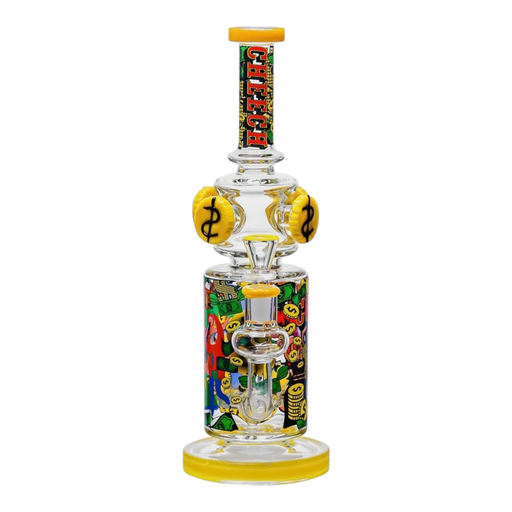 [Temp-HAM-001341] CHEECH LETS GAMBLE WITH CHEECH 13" GLASS WATER PIPE CHE-369