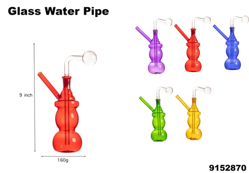 [Temp-HAM-001898] FEEDING BOTTLE GLASS WATER PIPE #9152870 ASSORTED COLORS