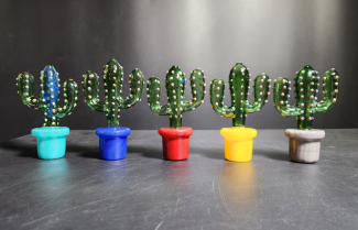[Temp-HAM-002148] GLASS HAND PIPE 5.8" #BSH13 ASSORTED COLORS