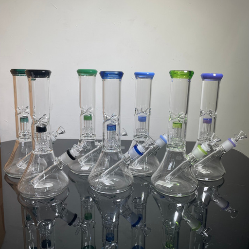 [Temp-HAM-002165] GLASS WATER PIPE 11" #BT1209-1 ASSORTED COLORS