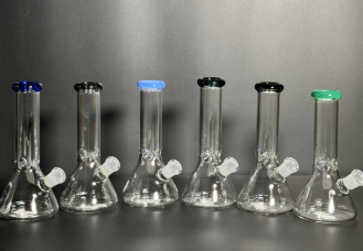 [Temp-HAM-002182] GLASS WATER PIPE 8" #BTBK04-8 ASSORTED COLORS