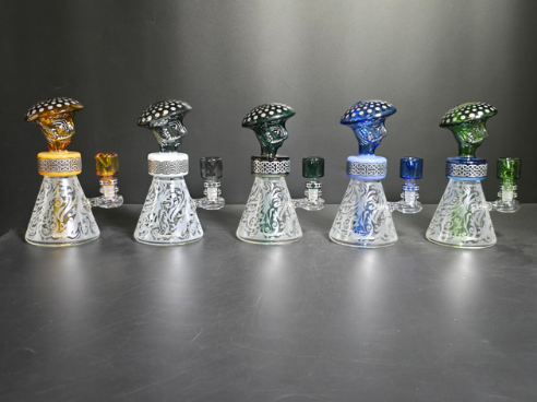 [Temp-HAM-002185] GLASS WATER PIPE 8" #WSR-005 ASSORTED COLORS
