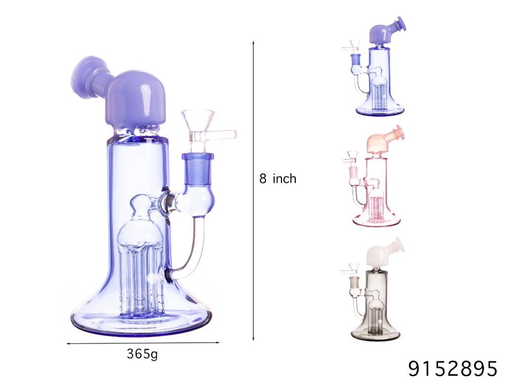 [Temp-HAM-002202] GLASS WATER PIPE #9152895 FGP6130 ASSORTED COLORS