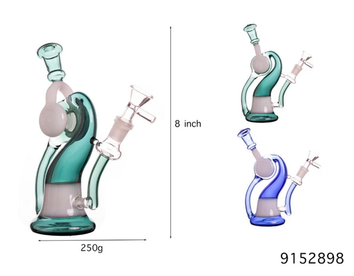 [Temp-HAM-002203] GLASS WATER PIPE #9152898 BG1429 ASSORTED COLORS