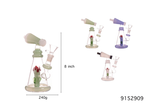 [Temp-HAM-002204] GLASS WATER PIPE #9152909 #11 ASSORTED COLORS