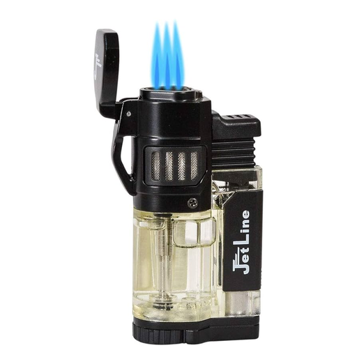 [Temp-HAM-002553] JETLINE DIEGO TRIPLE FLAME TORCH LIGHTER W/ CIGAR PUNCH BOX OF 16