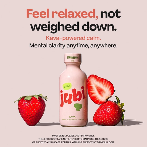 [Temp-HAM-002575] JUBI KAVA STRAWBERRY CHILL SHOT BOX OF 12