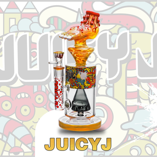 [Temp-HAM-002593] JUICYJ FOOT SHAPED 12" GLASS WATER PIPE #JJ-355