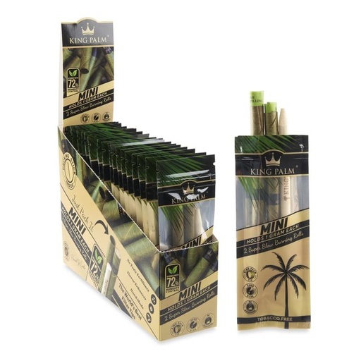 [Temp-HAM-002711] KING PALM MINI 1G PRE-ROLLED LEAF TUBES 2CT BOX OF 20