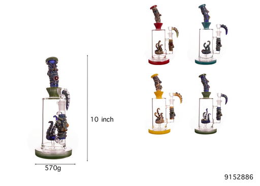 [Temp-HAM-002759] KRAKEN GAZE GLASS WATER PIPE #9152886