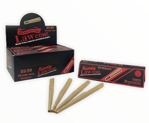 [Temp-HAM-002921] LAW PRE ROLLED CONE 32CT BOX OF 12