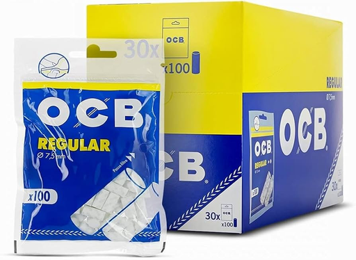 [Temp-HAM-003564] OCB REGULAR FILTERS 7.5MM 100CT BOX OF 30