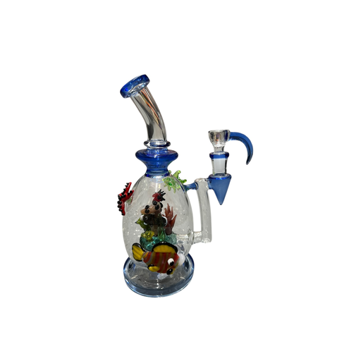 [Temp-HAM-004171] REEF RIPPER GLASS WATER PIPE #EG-59 ASSORTED COLORS
