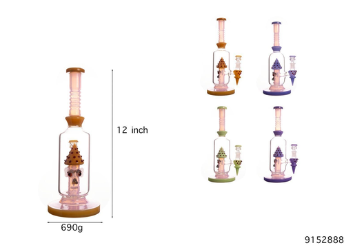 [Temp-HAM-004339] SHROOM DOOM GLASS WATER PIPE #9152888