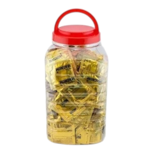 [Temp-HAM-004744] TROJAN MAGNUM LARGE SIZE LUBRICATED CONDOMS 1CT JAR OF 200