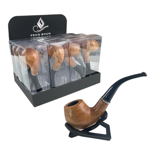 [Temp-HAM-005241] WOOD PIPE LIGHT COLOR FINISH #PIP17 BOX OF 15