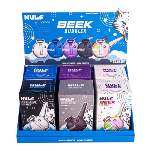 [Temp-HAM-005258] WULF BEEK GLASS BUBBLER BOX OF 6