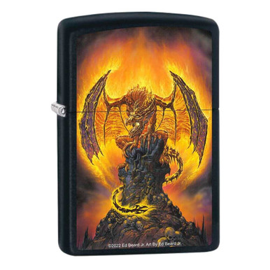 [Temp-HAM-005545] ZIPPO LIGHTER HARBINGER OF FIRE DESIGN