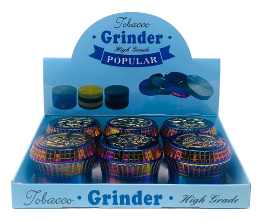 [TOBA-08025] TOBACCO GRINDER 4 PARTS #MD133KT-XC BOX OF 6