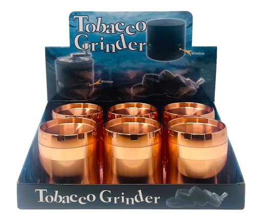 [TOBA-08073] TOBACCO GRINDER 4 PARTS #MD143-1GX+1 BOX OF 6
