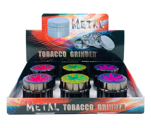 [TOBA-08123] TOBACCO GRINDER 4 PARTS #MD117SGFCP-1MY BOX OF 6