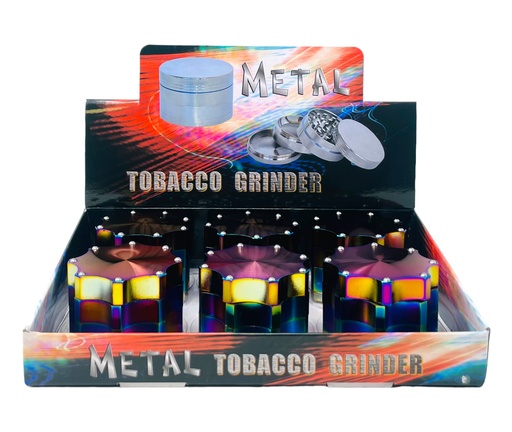 [TOBA-08131] TOBACCO GRINDER 4 PARTS #MD128XC BOX OF 6