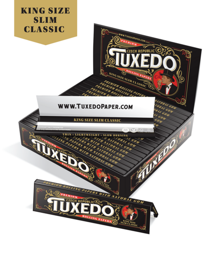 [TUXE-12062] TUXEDO CLASSIC KING SIZE SLIM ROLLING PAPERS BOX OF 50