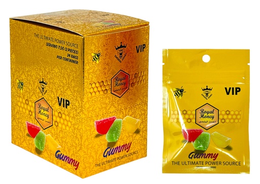 [VIP -24117] VIP ROYAL HONEY SENSUAL ENHANCEMENT GUMMIES 3CT BAG