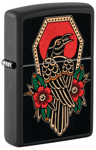 [ZIPP-09359] ZIPPO LIGHTER CROW TATTOO DESIGN 48611