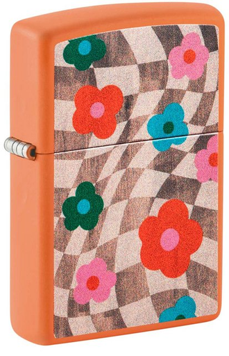 [ZIPP-18222] ZIPPO LIGHTER WAVY FLOWER DESIGN 48718