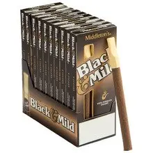 MIDDLETON'S BLACK & MILD PLASTIC TIP(ORIGINAL) TEN-5PCKS 