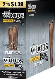 SWEET WOODS LEAF 2 FOR $1.39 30 premium RUSTIC CIGARS