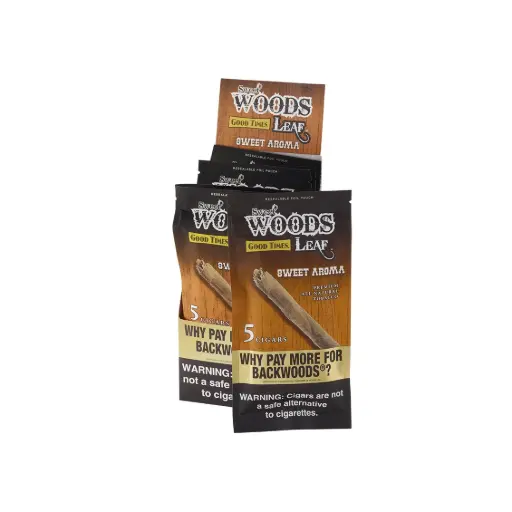 SWEET WOOODS LEAF SWEET AROMA 5/PCK 30 PREMIUM CIGARS 