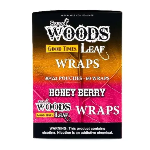 GOOD TIEMS SWEET WOODS LEAF WRAPS 30/2CT POUCHES