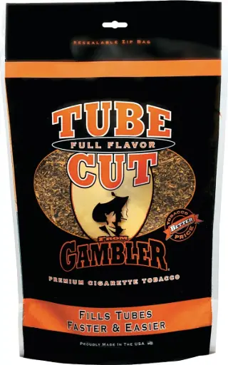 GAMBLER TUBE CUT FULL FLAVOR CIGARETTE TOBACCO -1.5OZ(42.5g)