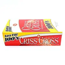 CRISS CROSS CIGARETTE TUBES 200 COUNT BOX