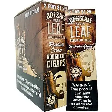 ZIG ZAG LEAF ROUGH CUT-CIGARS 2 FOR $1.29